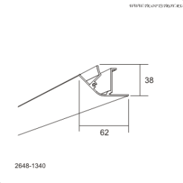 Профиль Connect Etage Up (Коннект Этаж Ап) 45 1350, Белый