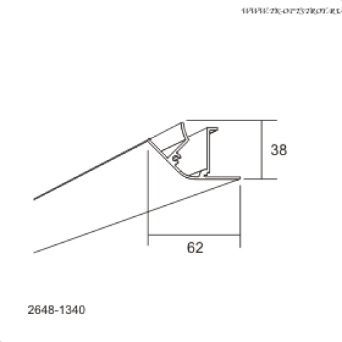 Профиль Connect Etage Up (Коннект Этаж Ап) 45 1350, Белый