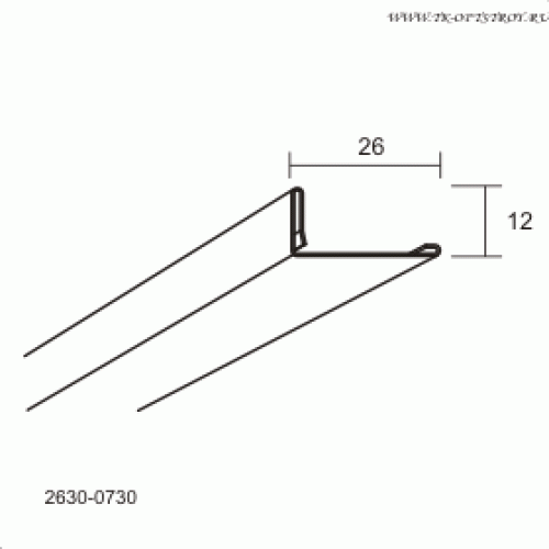 Профиль Connect F-Trim (Коннект Ф-Трим) 10 0730, Белый