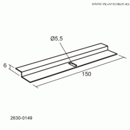 Прямая крепежная пластина 0149
