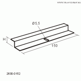 Прямая крепежная пластина 0152