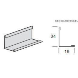 Угловой пристенный молдинг 19x 24