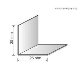 Угловой профиль PL25х25 белый