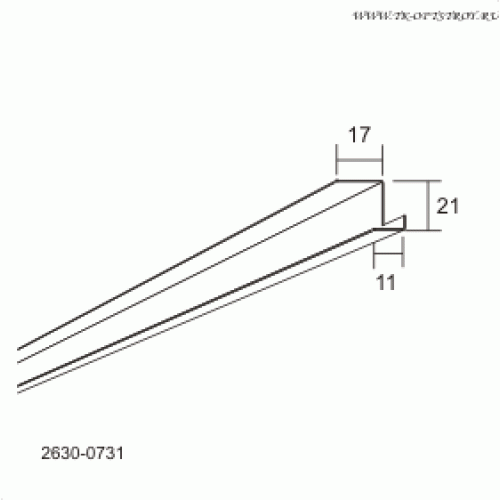 Закрывающий профиль Connect Cover (Коннект Ковер) trim Ds 0731, Белый